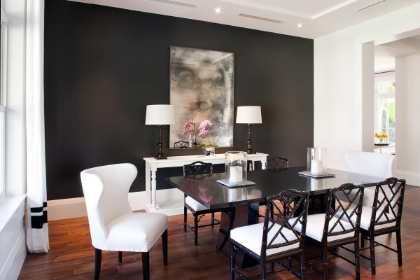 how to paint with black paint interior design