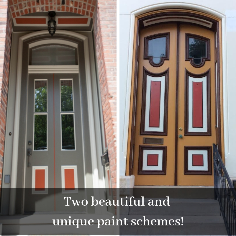 painted front door colors
