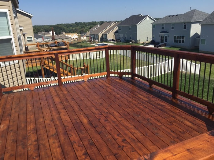 deck after