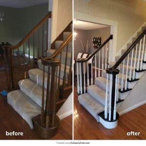 Our Process: Painting Stained Wood