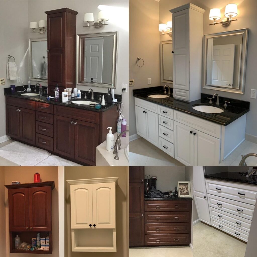 Our Process: Painting Stained Wood