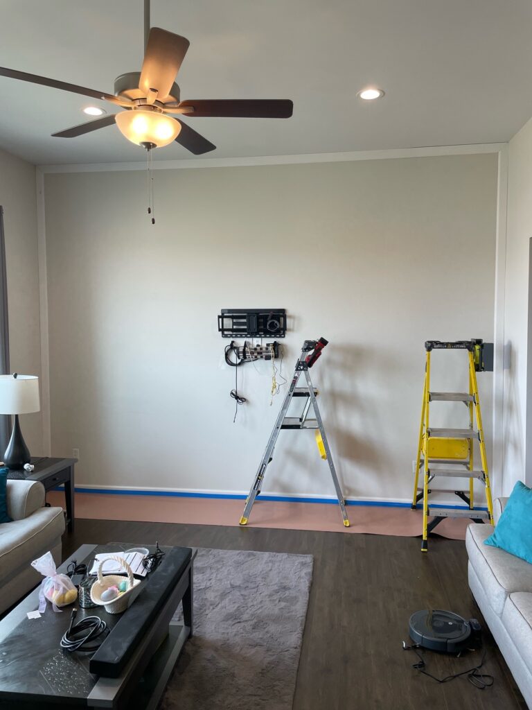 Living Room Painting Transformation in Eureka, Missouri