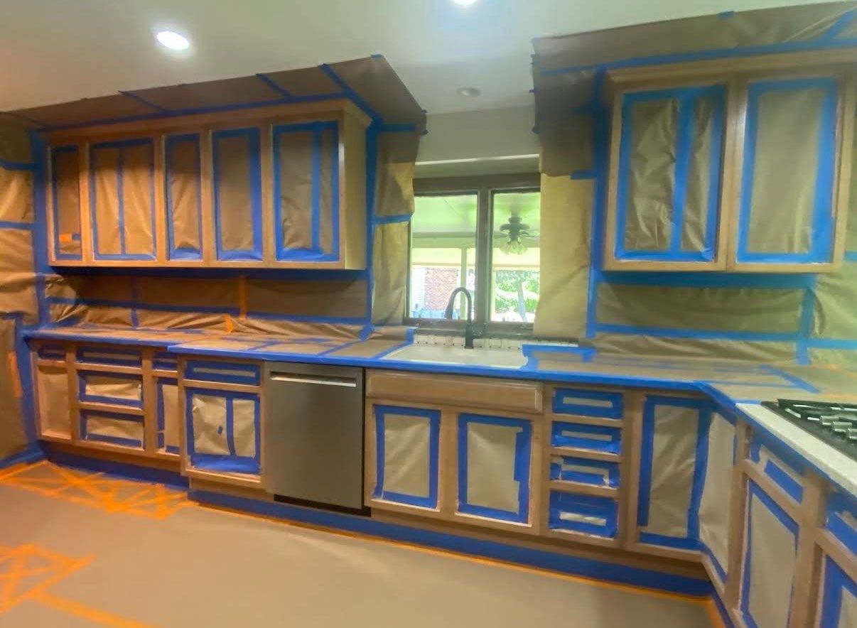 kitchen cabinet prep